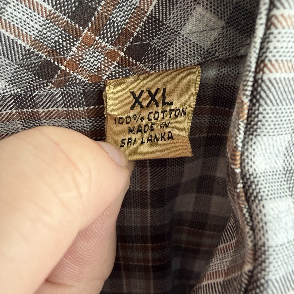 Roundtree & Yorke Gold Label Perfect Performance Plaid Button Up Men's Size XXL - Picture 4 of 5